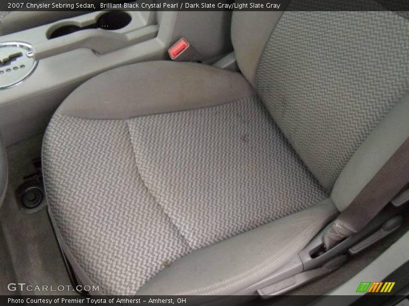 Brilliant Black Crystal Pearl / Dark Slate Gray/Light Slate Gray 2007 Chrysler Sebring Sedan