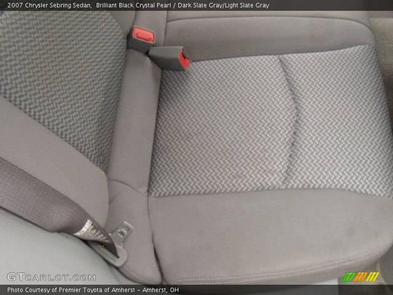 Brilliant Black Crystal Pearl / Dark Slate Gray/Light Slate Gray 2007 Chrysler Sebring Sedan