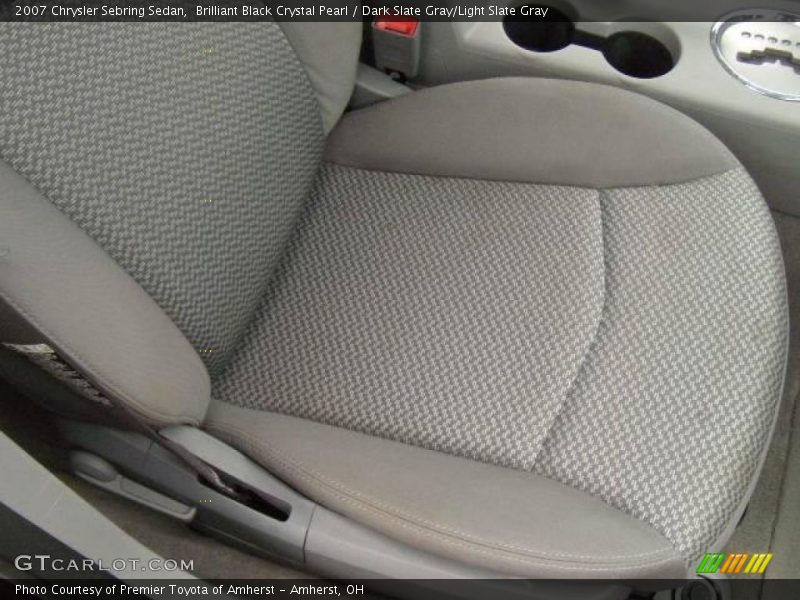 Brilliant Black Crystal Pearl / Dark Slate Gray/Light Slate Gray 2007 Chrysler Sebring Sedan