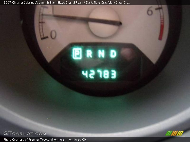 Brilliant Black Crystal Pearl / Dark Slate Gray/Light Slate Gray 2007 Chrysler Sebring Sedan