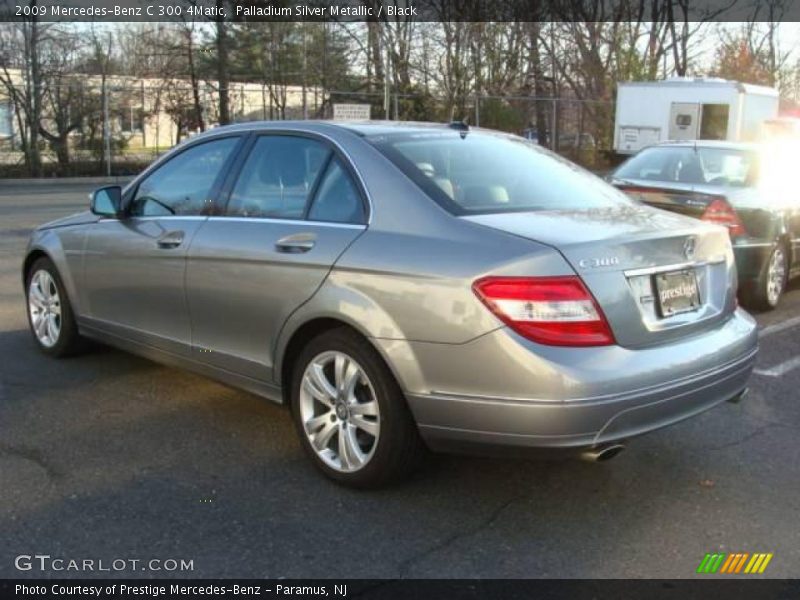 Palladium Silver Metallic / Black 2009 Mercedes-Benz C 300 4Matic