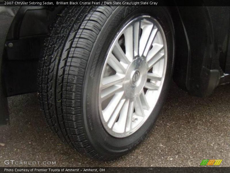 Brilliant Black Crystal Pearl / Dark Slate Gray/Light Slate Gray 2007 Chrysler Sebring Sedan