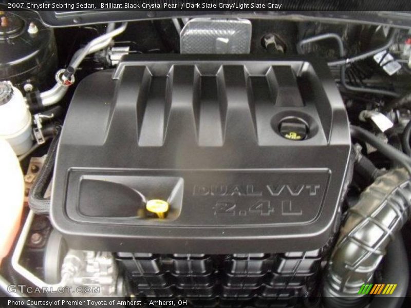 Brilliant Black Crystal Pearl / Dark Slate Gray/Light Slate Gray 2007 Chrysler Sebring Sedan