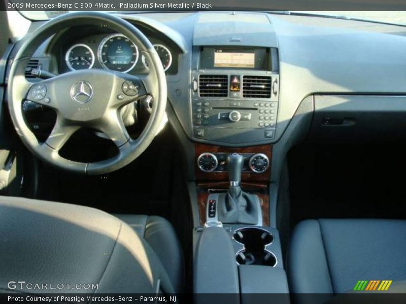 Palladium Silver Metallic / Black 2009 Mercedes-Benz C 300 4Matic