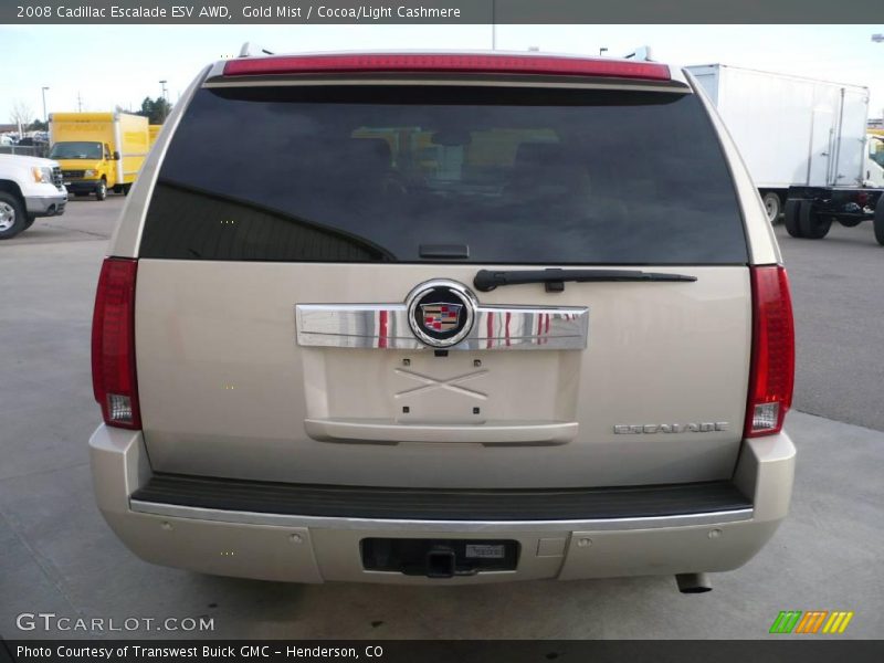 Gold Mist / Cocoa/Light Cashmere 2008 Cadillac Escalade ESV AWD