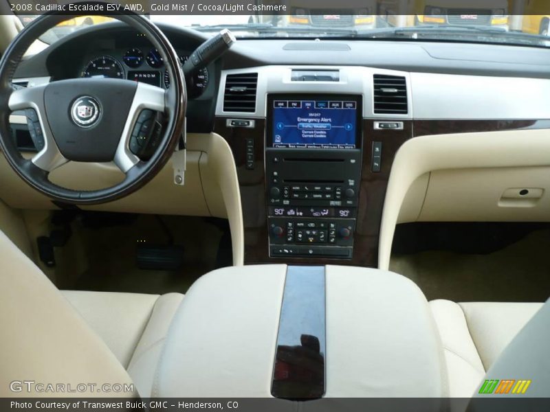 Gold Mist / Cocoa/Light Cashmere 2008 Cadillac Escalade ESV AWD