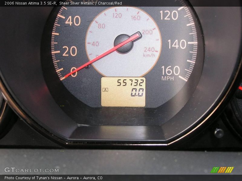 Sheer Silver Metallic / Charcoal/Red 2006 Nissan Altima 3.5 SE-R