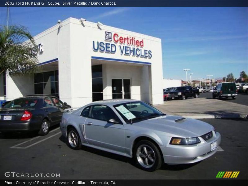Silver Metallic / Dark Charcoal 2003 Ford Mustang GT Coupe