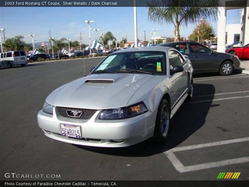 Silver Metallic / Dark Charcoal 2003 Ford Mustang GT Coupe