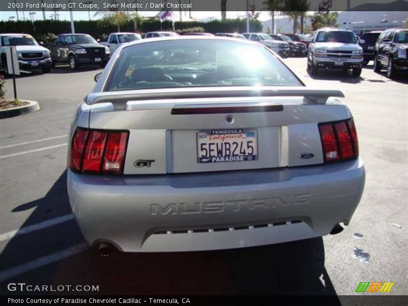Silver Metallic / Dark Charcoal 2003 Ford Mustang GT Coupe