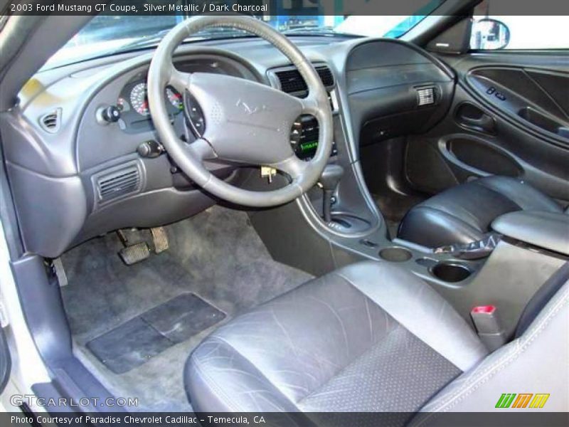Silver Metallic / Dark Charcoal 2003 Ford Mustang GT Coupe