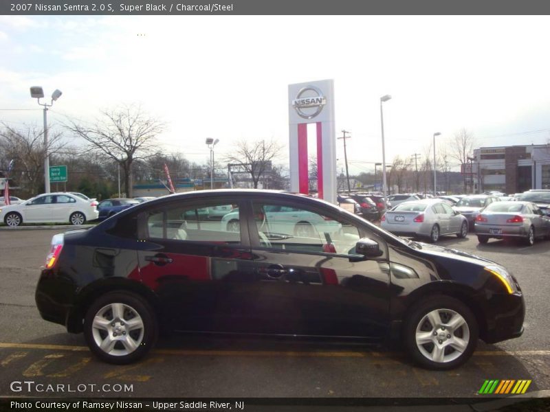 Super Black / Charcoal/Steel 2007 Nissan Sentra 2.0 S
