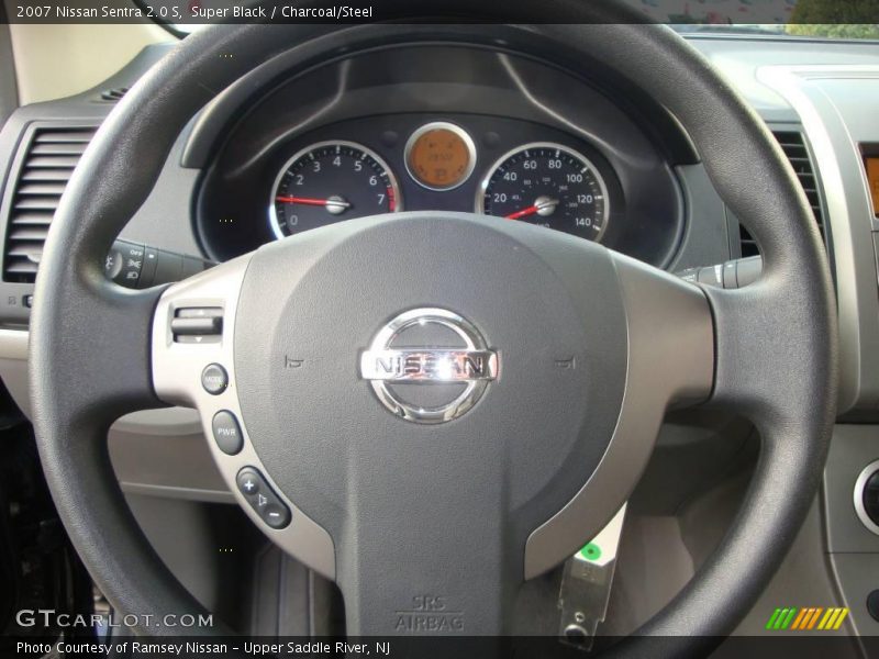 Super Black / Charcoal/Steel 2007 Nissan Sentra 2.0 S