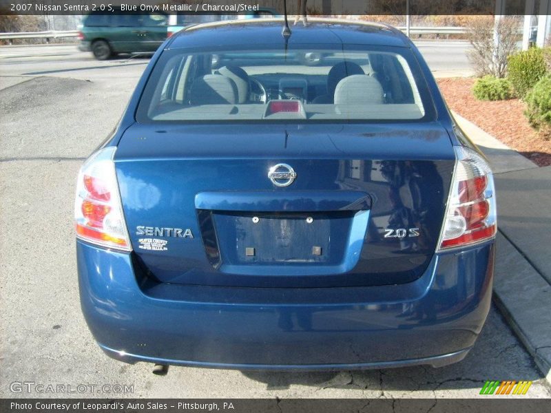 Blue Onyx Metallic / Charcoal/Steel 2007 Nissan Sentra 2.0 S