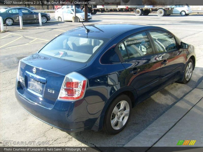 Blue Onyx Metallic / Charcoal/Steel 2007 Nissan Sentra 2.0 S