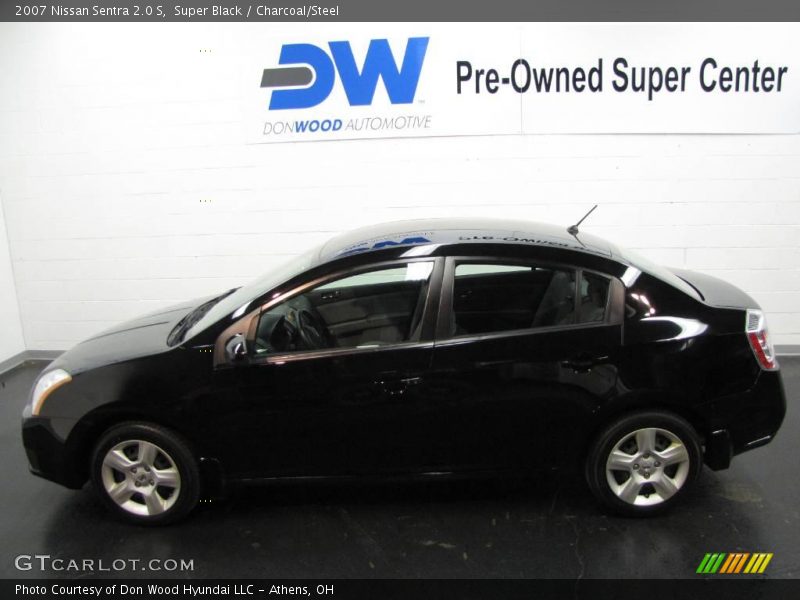 Super Black / Charcoal/Steel 2007 Nissan Sentra 2.0 S