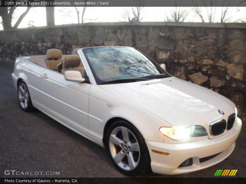 Alpine White / Sand 2005 BMW 3 Series 325i Convertible