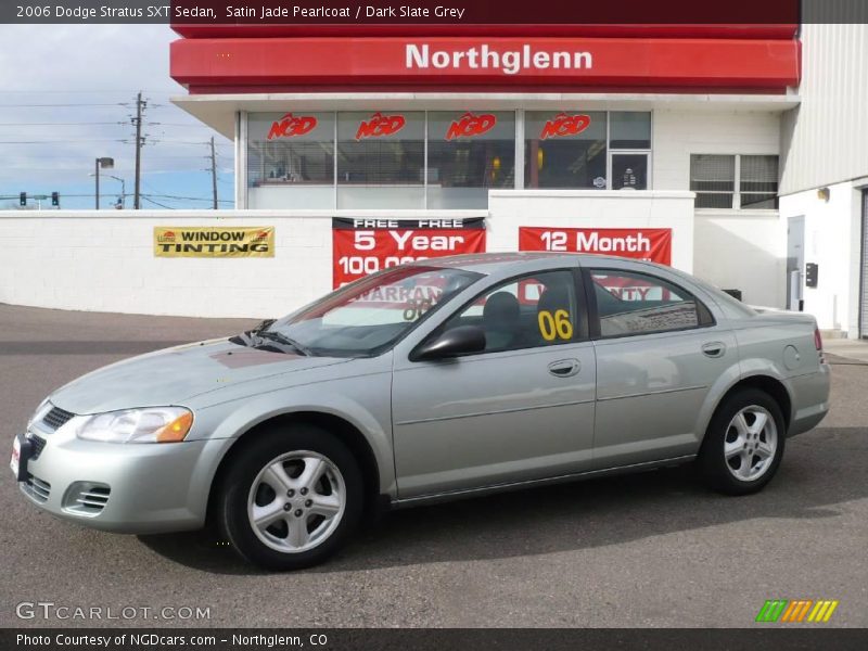 Satin Jade Pearlcoat / Dark Slate Grey 2006 Dodge Stratus SXT Sedan