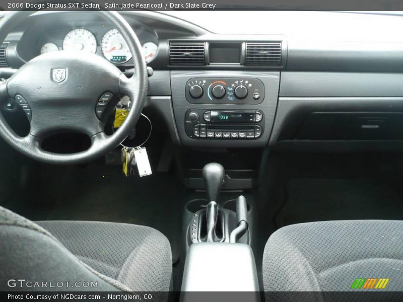 Satin Jade Pearlcoat / Dark Slate Grey 2006 Dodge Stratus SXT Sedan