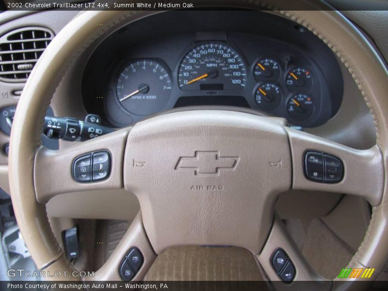 Summit White / Medium Oak 2002 Chevrolet TrailBlazer LTZ 4x4