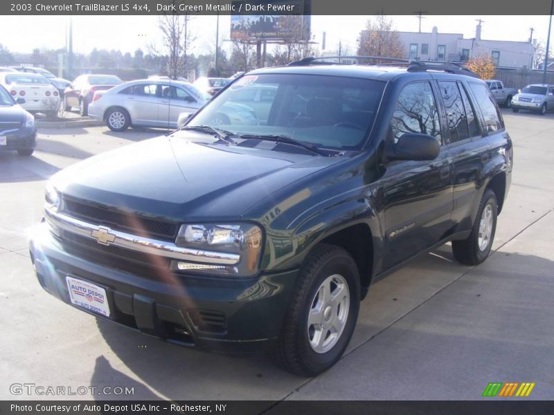 Dark Green Metallic / Dark Pewter 2003 Chevrolet TrailBlazer LS 4x4