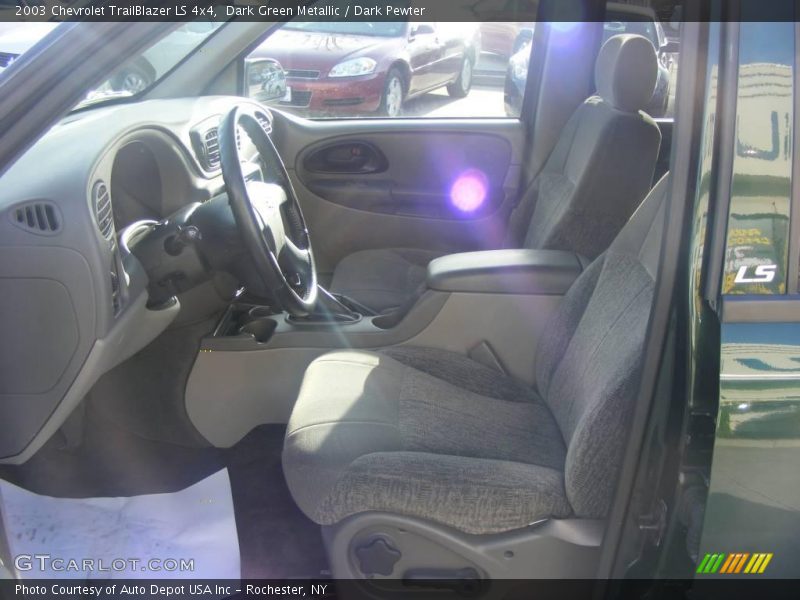 Dark Green Metallic / Dark Pewter 2003 Chevrolet TrailBlazer LS 4x4
