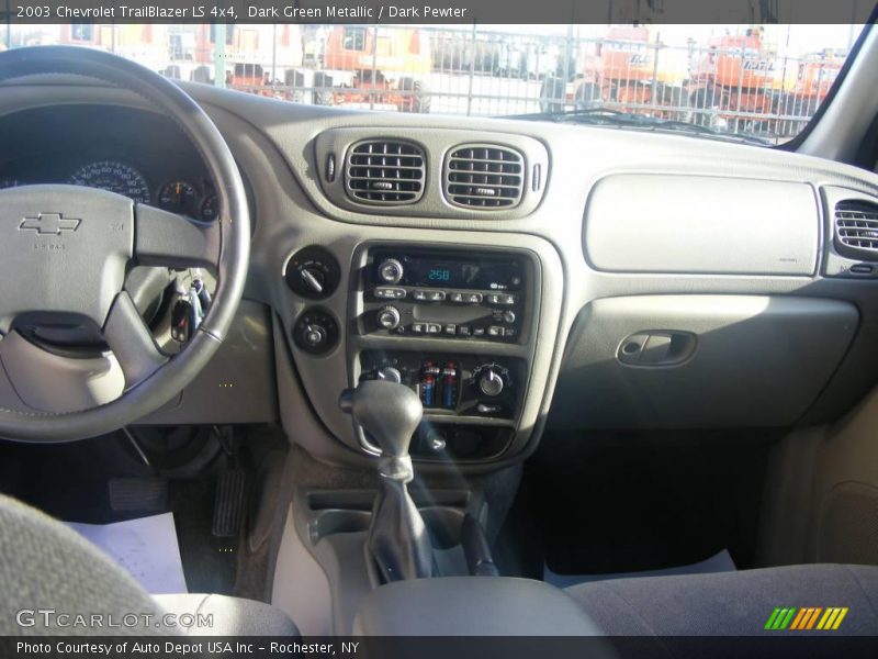 Dark Green Metallic / Dark Pewter 2003 Chevrolet TrailBlazer LS 4x4