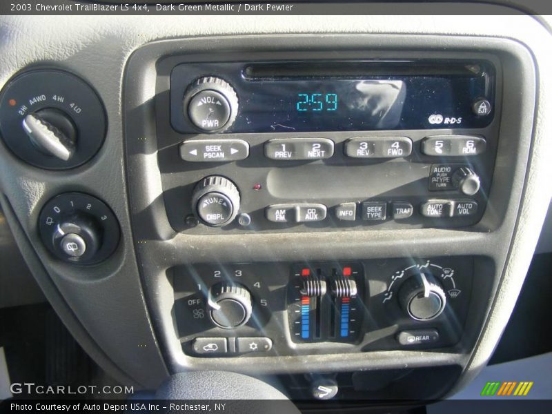 Dark Green Metallic / Dark Pewter 2003 Chevrolet TrailBlazer LS 4x4