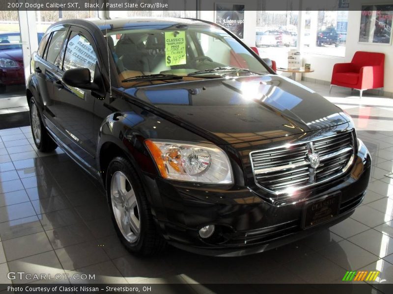 Black / Pastel Slate Gray/Blue 2007 Dodge Caliber SXT