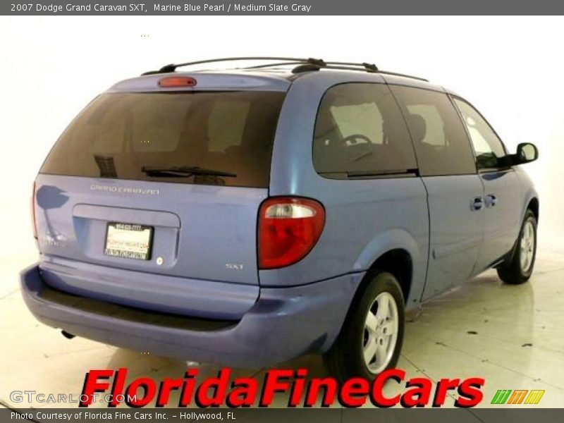 Marine Blue Pearl / Medium Slate Gray 2007 Dodge Grand Caravan SXT