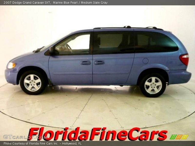 Marine Blue Pearl / Medium Slate Gray 2007 Dodge Grand Caravan SXT