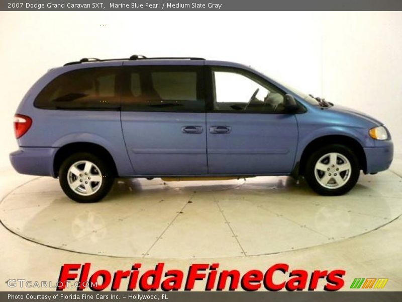 Marine Blue Pearl / Medium Slate Gray 2007 Dodge Grand Caravan SXT