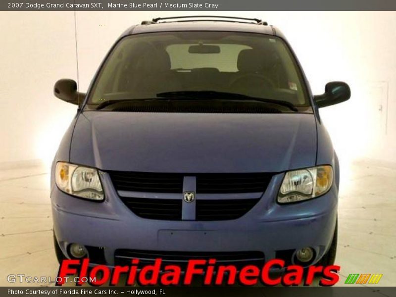 Marine Blue Pearl / Medium Slate Gray 2007 Dodge Grand Caravan SXT