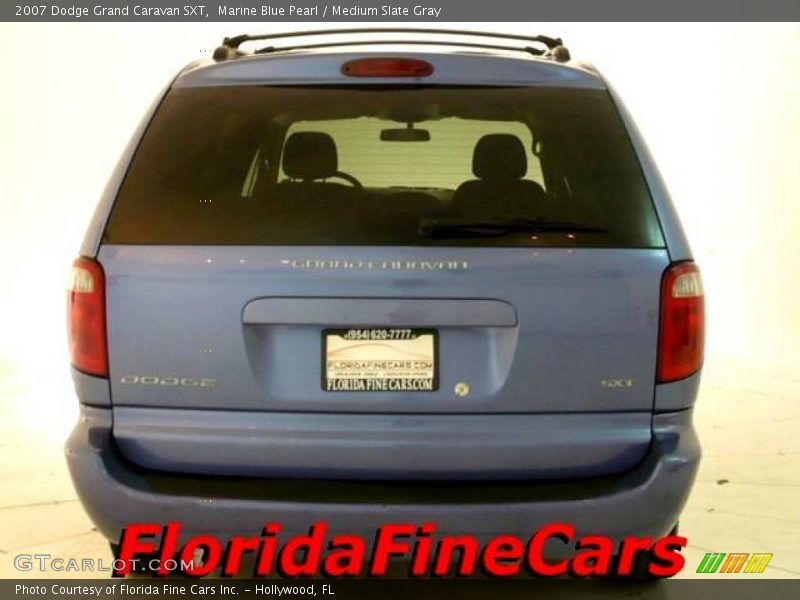 Marine Blue Pearl / Medium Slate Gray 2007 Dodge Grand Caravan SXT