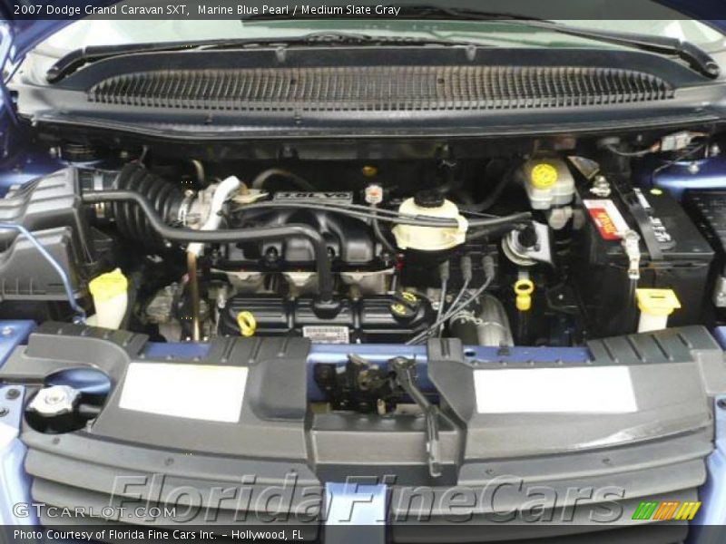 Marine Blue Pearl / Medium Slate Gray 2007 Dodge Grand Caravan SXT