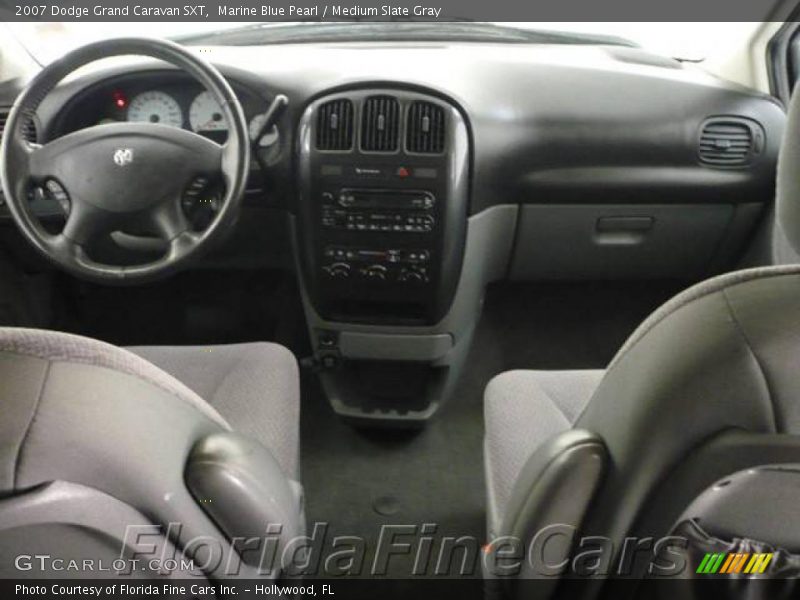 Marine Blue Pearl / Medium Slate Gray 2007 Dodge Grand Caravan SXT