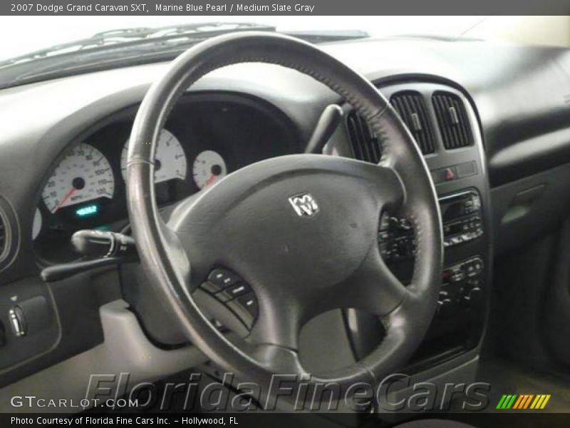 Marine Blue Pearl / Medium Slate Gray 2007 Dodge Grand Caravan SXT