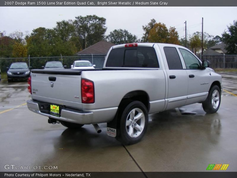 Bright Silver Metallic / Medium Slate Gray 2007 Dodge Ram 1500 Lone Star Edition Quad Cab