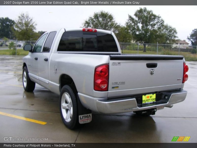 Bright Silver Metallic / Medium Slate Gray 2007 Dodge Ram 1500 Lone Star Edition Quad Cab