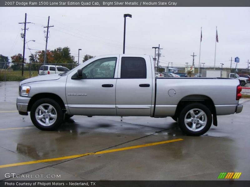 Bright Silver Metallic / Medium Slate Gray 2007 Dodge Ram 1500 Lone Star Edition Quad Cab