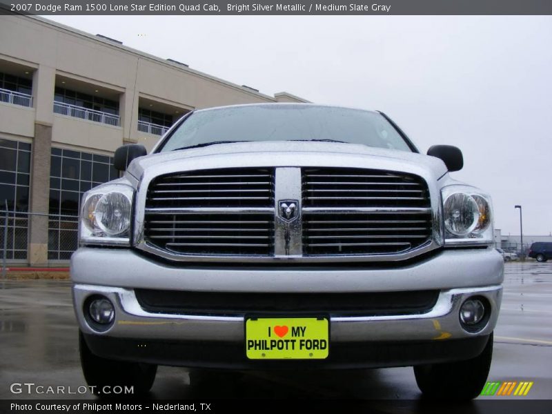 Bright Silver Metallic / Medium Slate Gray 2007 Dodge Ram 1500 Lone Star Edition Quad Cab