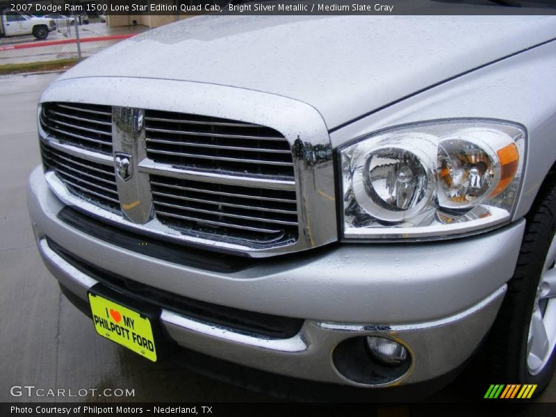 Bright Silver Metallic / Medium Slate Gray 2007 Dodge Ram 1500 Lone Star Edition Quad Cab