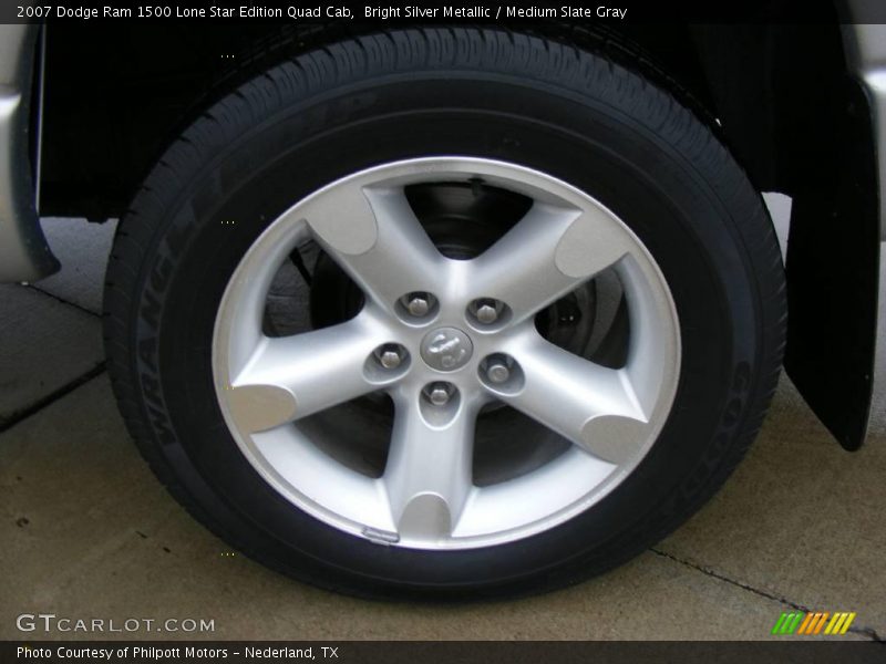 Bright Silver Metallic / Medium Slate Gray 2007 Dodge Ram 1500 Lone Star Edition Quad Cab