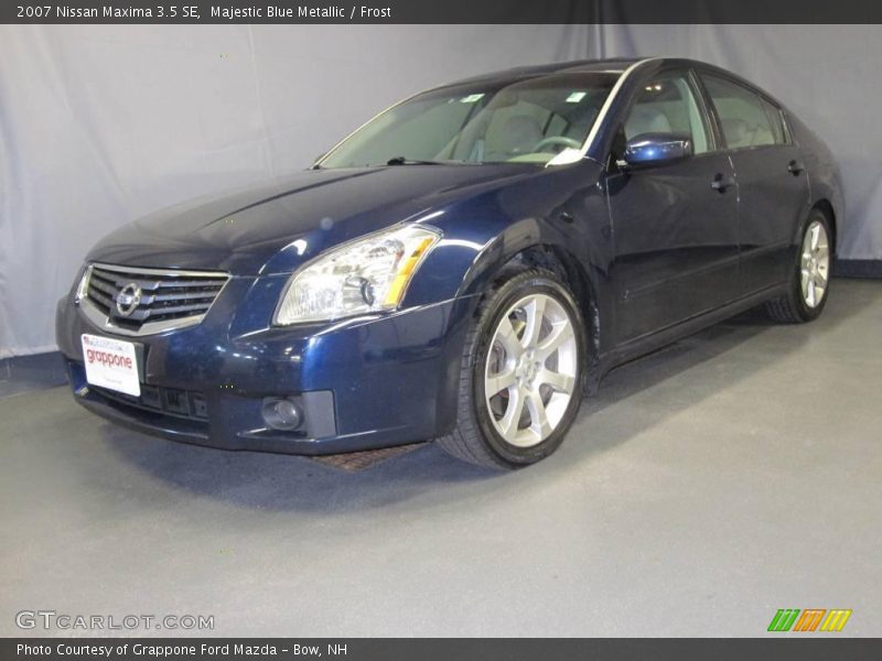 Majestic Blue Metallic / Frost 2007 Nissan Maxima 3.5 SE