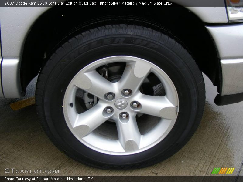 Bright Silver Metallic / Medium Slate Gray 2007 Dodge Ram 1500 Lone Star Edition Quad Cab