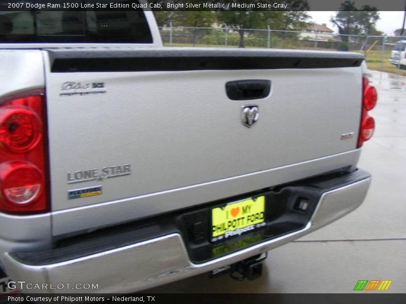 Bright Silver Metallic / Medium Slate Gray 2007 Dodge Ram 1500 Lone Star Edition Quad Cab
