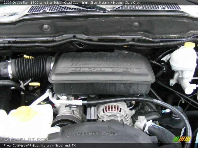 Bright Silver Metallic / Medium Slate Gray 2007 Dodge Ram 1500 Lone Star Edition Quad Cab