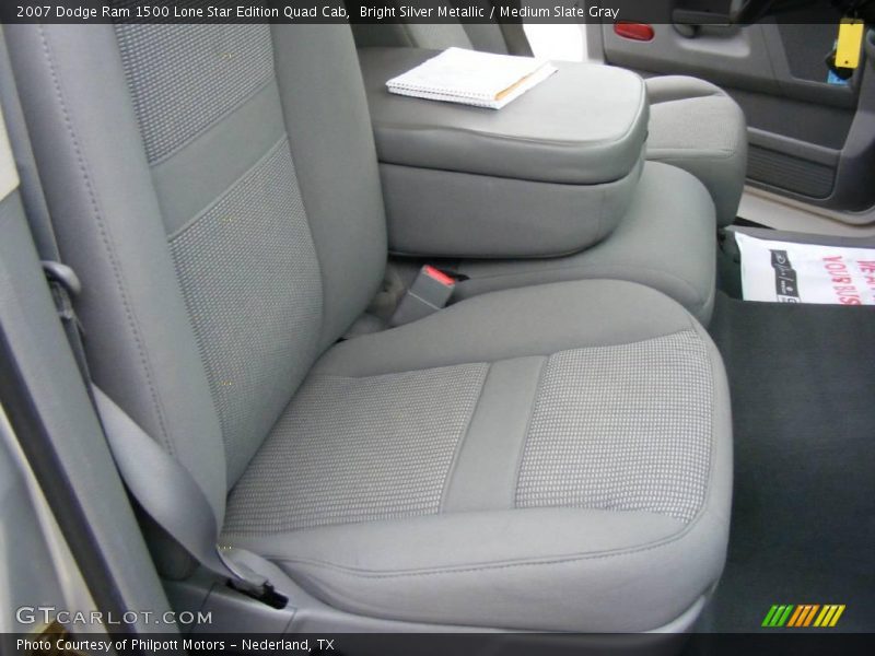 Bright Silver Metallic / Medium Slate Gray 2007 Dodge Ram 1500 Lone Star Edition Quad Cab