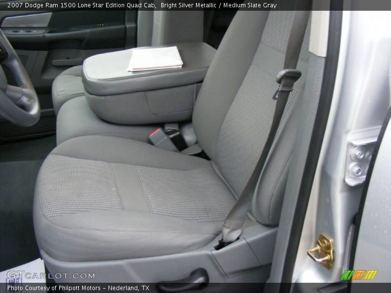 Bright Silver Metallic / Medium Slate Gray 2007 Dodge Ram 1500 Lone Star Edition Quad Cab