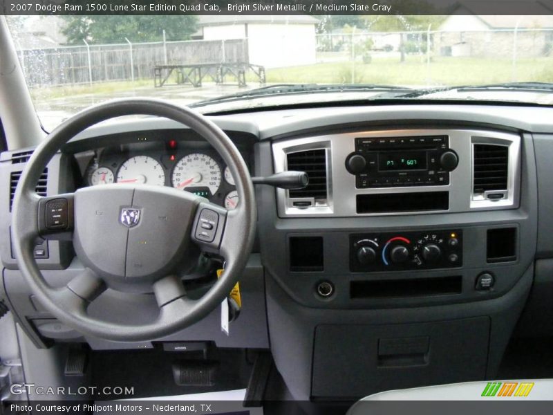 Bright Silver Metallic / Medium Slate Gray 2007 Dodge Ram 1500 Lone Star Edition Quad Cab